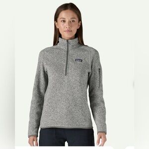 Patagonia Women’s Zip-Up Better 1/4 Zip Sweater in Heather Gray - Size Small